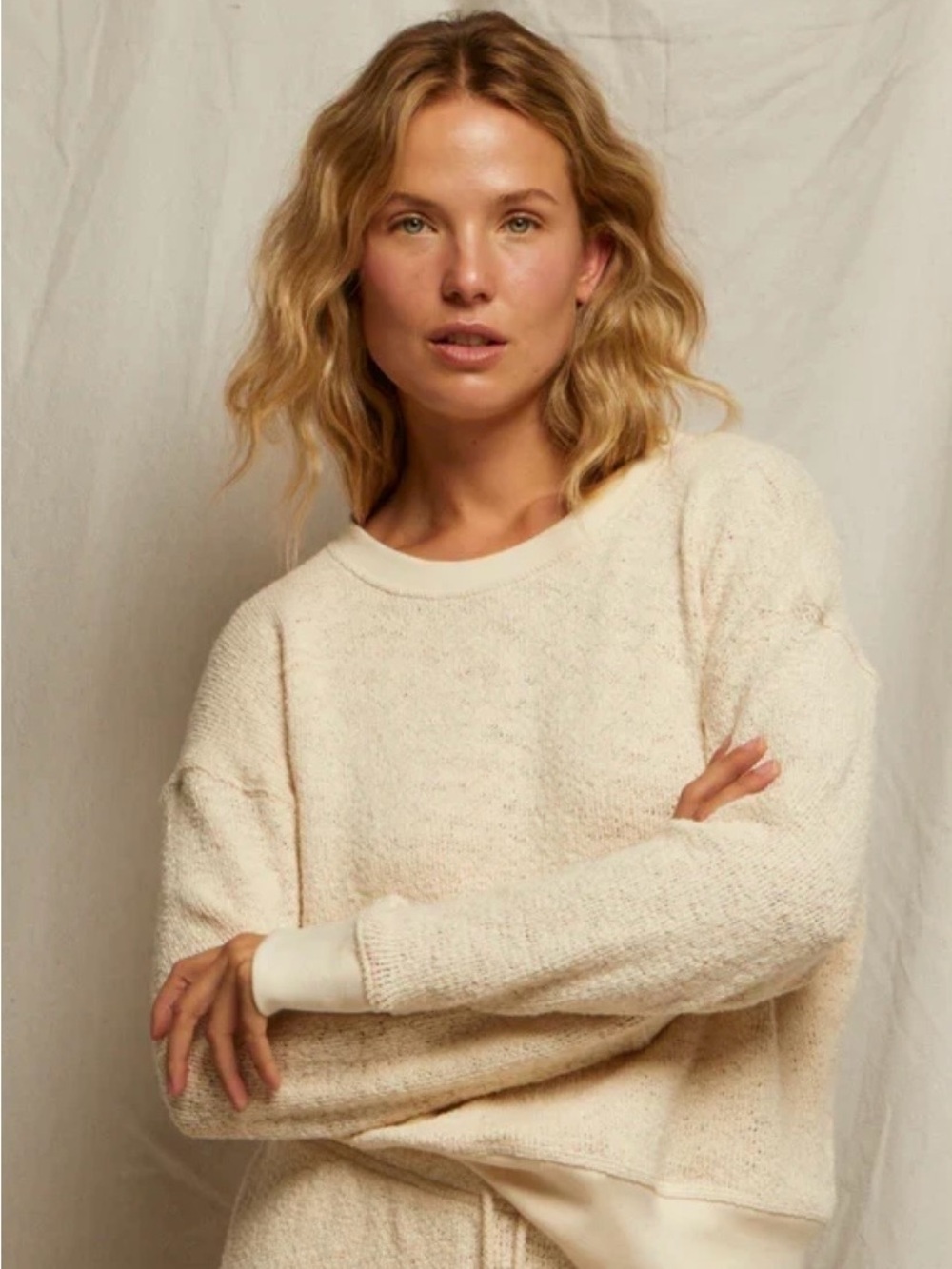 Perfectwhitetee Juliette Cotton Slub Sweatshirt